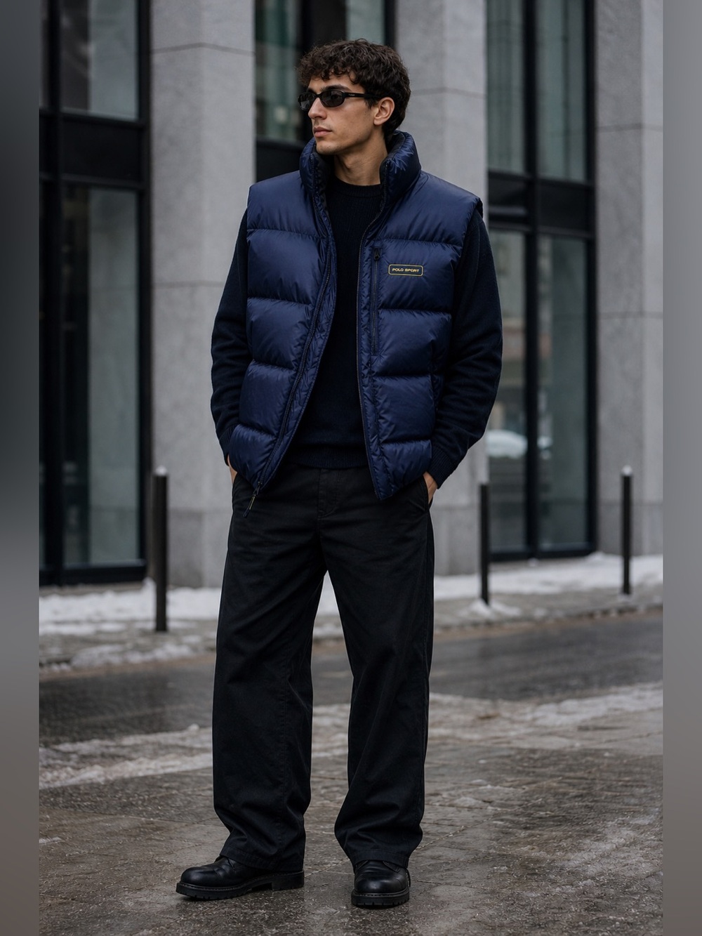 Polo Sport Ralph Lauren Navy Down Puffer Vest XL NWOT.